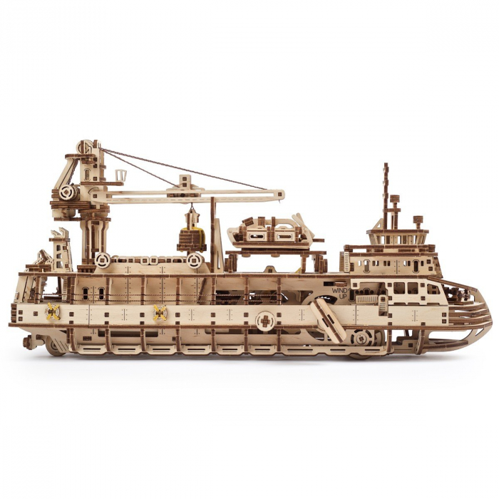 Puzzle 3D Nava de cercetare din lemn Ugears [17]