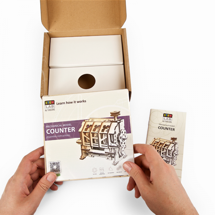 Puzzle 3D STEM Contor de parcurs din lemn Ugears [5]