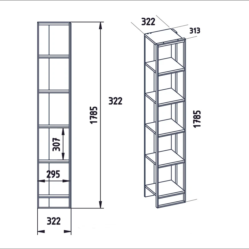 Raft de perete alb si auriu,din lemn si metal 32,2x178,5 cm [3]