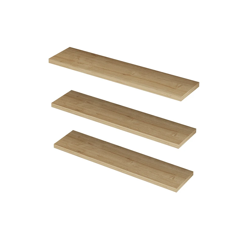 Raft de perete Boss, stejar safir, design modern cu 3 polite, 60 cm [3]