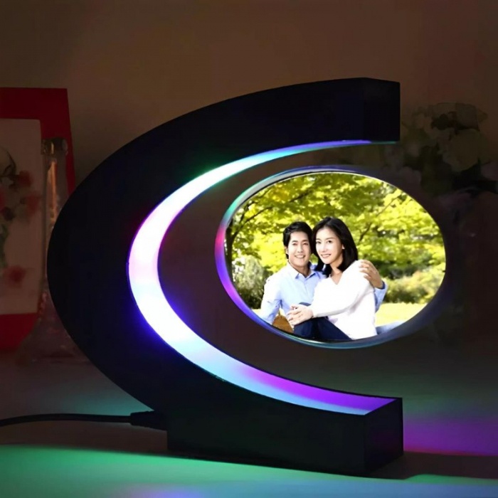 Rama foto magnetica levitanta cu iluminare RGB [2]