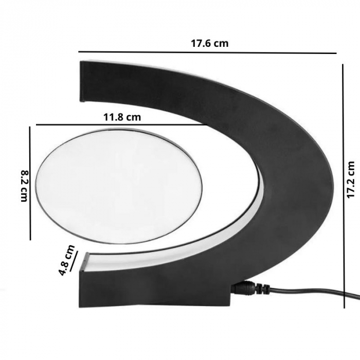 Rama foto magnetica levitanta cu iluminare RGB [15]