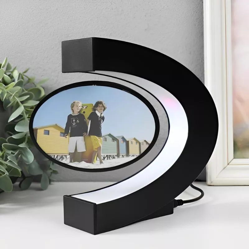 Rama foto magnetica levitanta cu iluminare RGB [7]