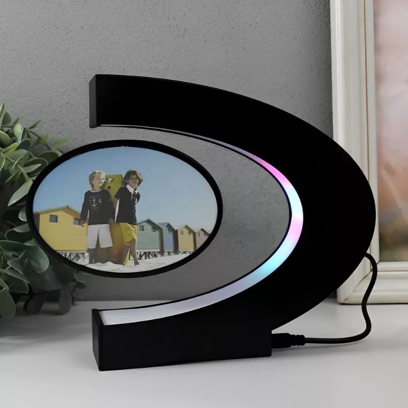 Rama foto magnetica levitanta cu iluminare RGB [5]