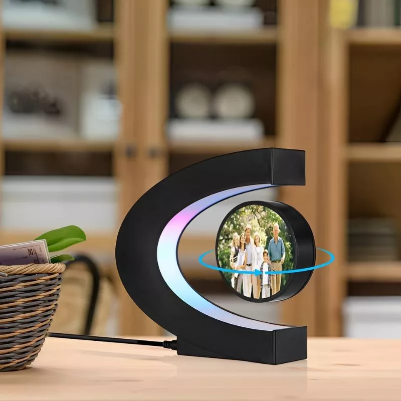 Rama foto magnetica levitanta cu iluminare RGB [9]
