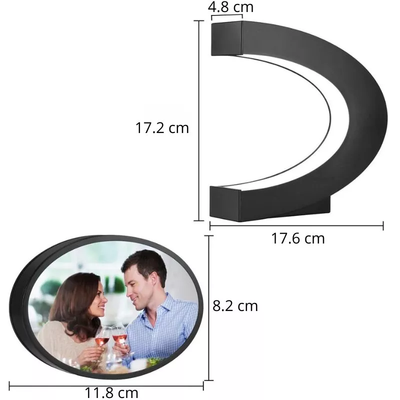 Rama foto magnetica levitanta cu iluminare RGB [19]