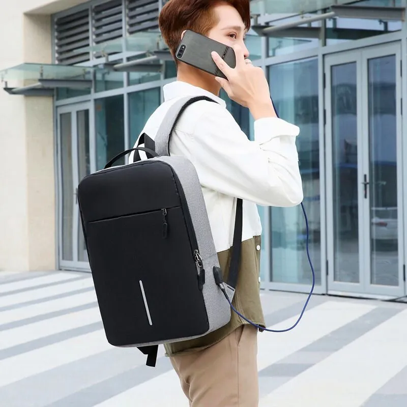 Rucsac Laptop Business cu USB Gri [2]