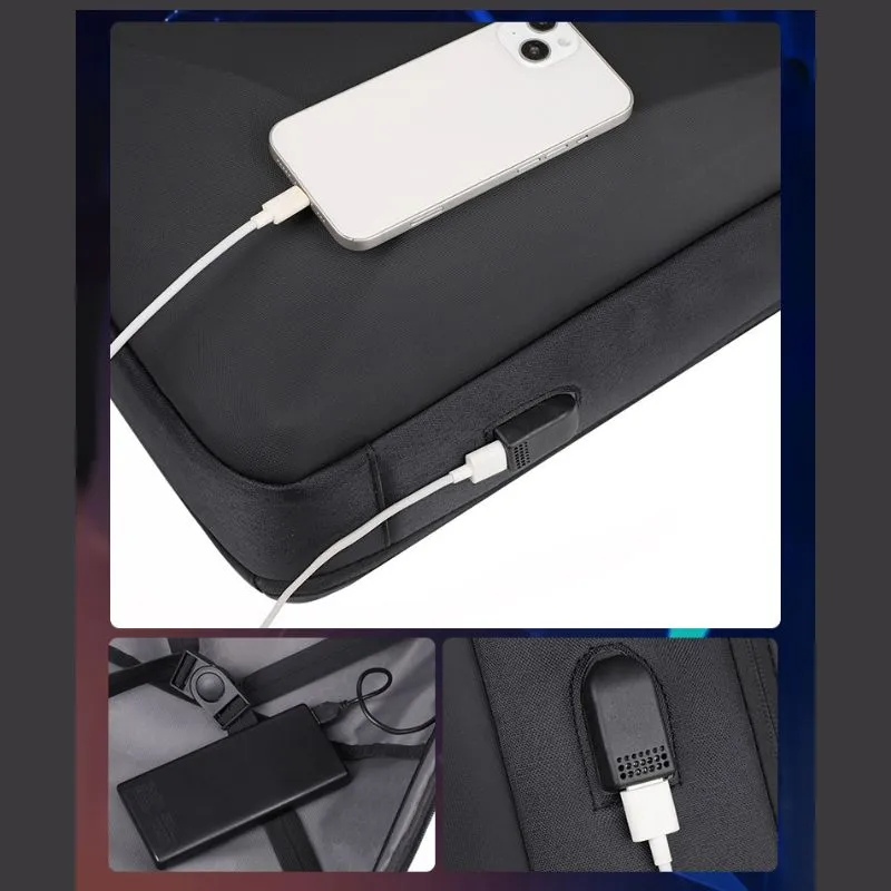 Rucsac Negru pentru Laptop cu Port USB [6]