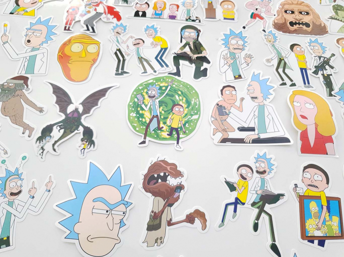 Set 50 stickere laptop Rick and Morty [4]