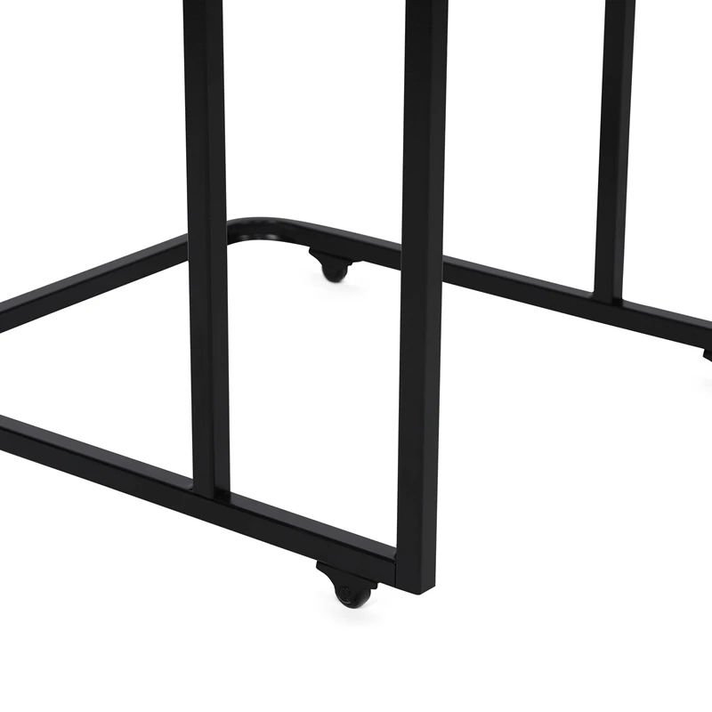 Set 3 mese suprapuse Zigon, alb negru, structura metalica [6]