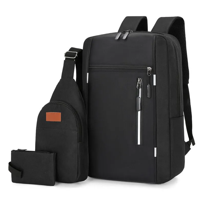 Set 3 piese Rucsac Smart Pack Negru [4]