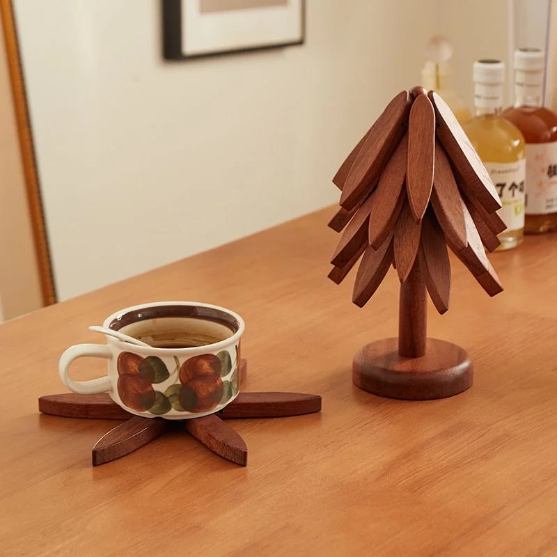 Set 3 suporturi din lemn pentru vase [5]