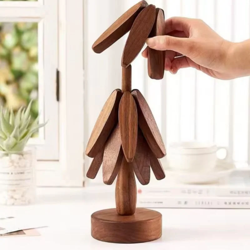 Set 3 suporturi din lemn pentru vase [2]