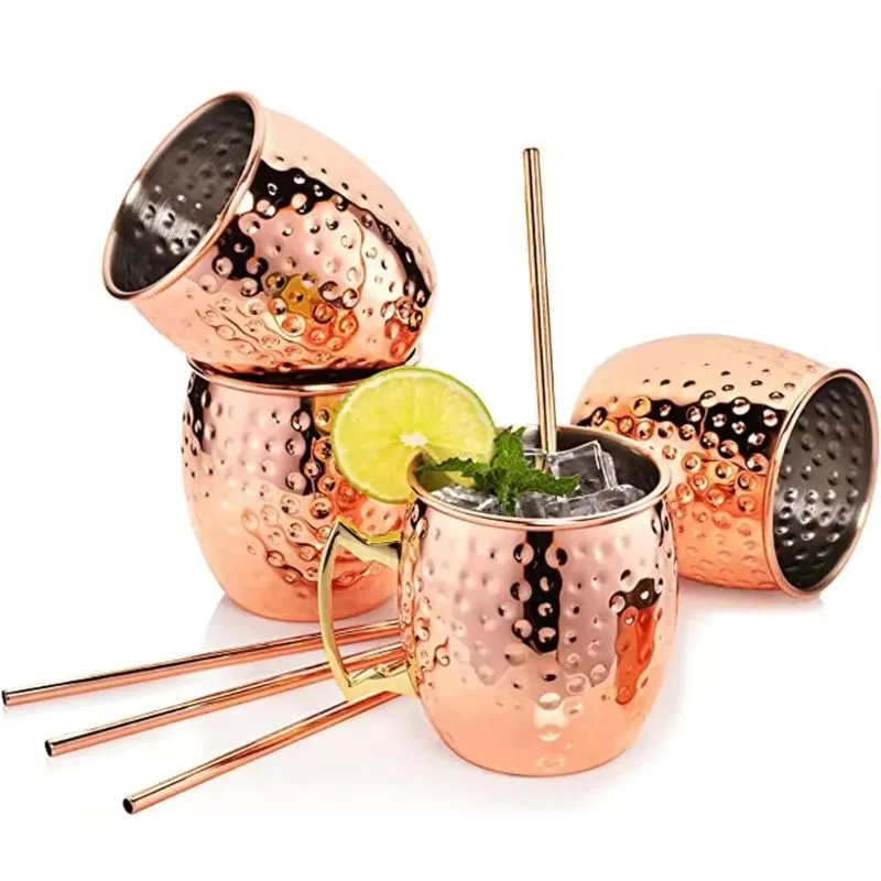 Set 4 cani Viking Dots cu paie [7]