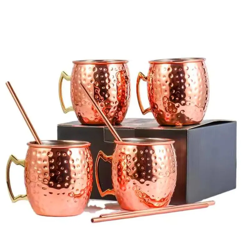 Set 4 cani Viking Dots cu paie [8]