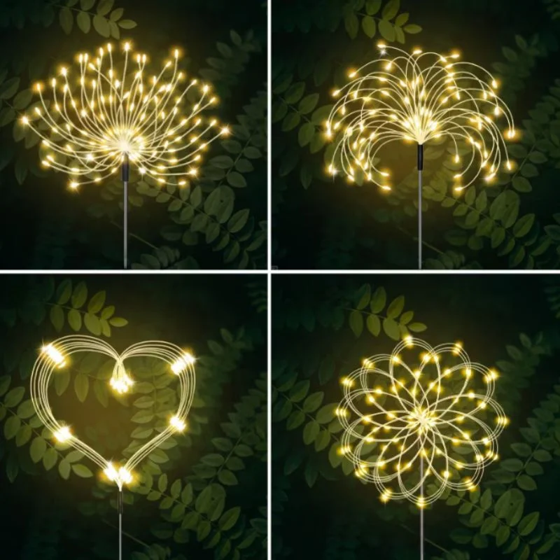 Set 4 lampi solare decorative cu 320 LED-uri, rezistente la apa, IP65 [3]