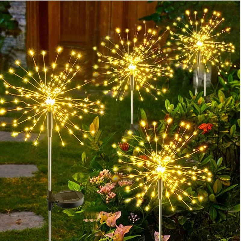 Set 4 lampi solare decorative cu 320 LED-uri, rezistente la apa, IP65 [1]