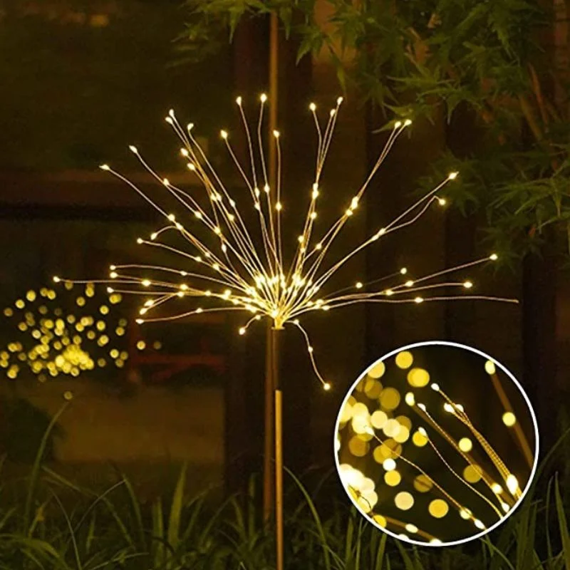Set 4 lampi solare decorative cu 320 LED-uri, rezistente la apa, IP65 [5]