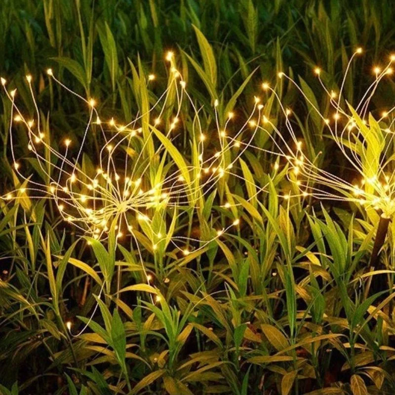 Set 4 lampi solare decorative cu 320 LED-uri, rezistente la apa, IP65 [6]