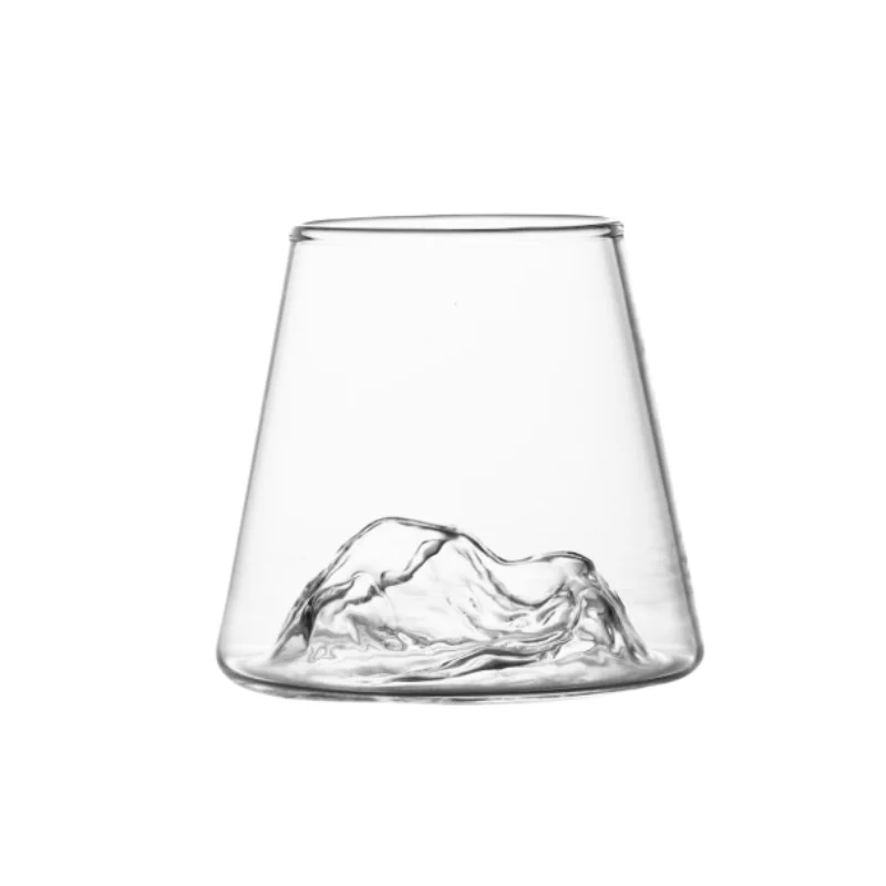 Set 4 pahare de bere cu munte, din sticla borosilicata 250ml, Varful Berarilor [9]