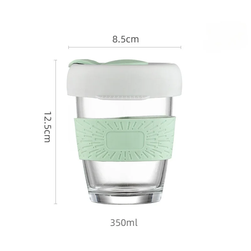 Set 4 pahare portabile cu capac Mint [8]