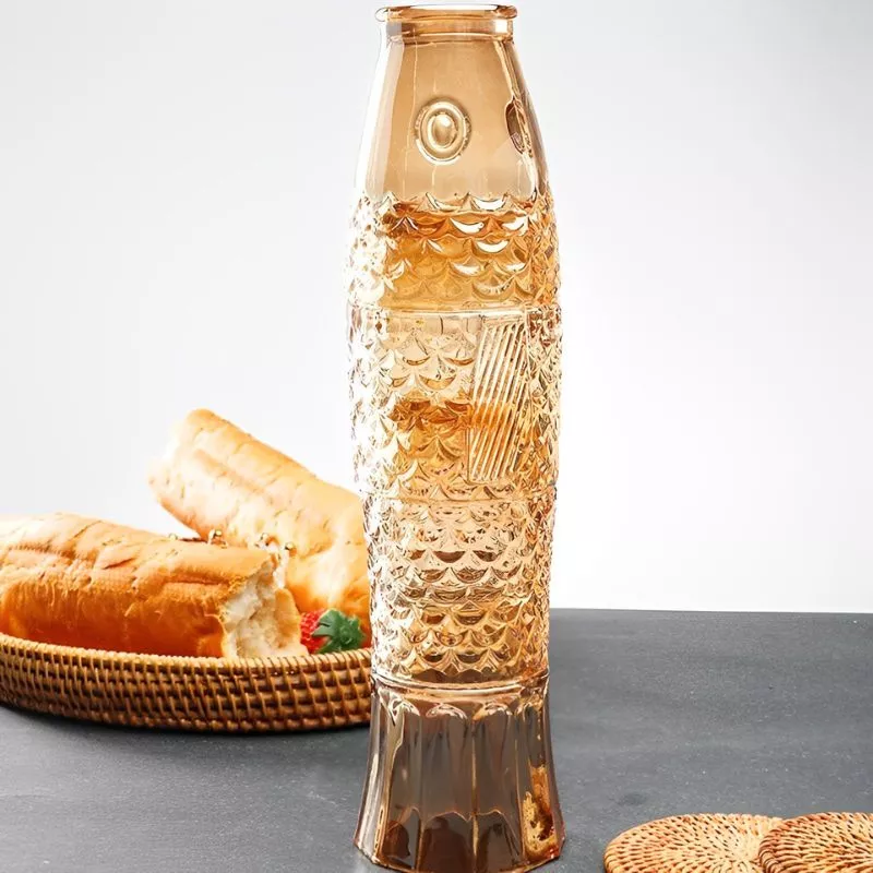Set 4 pahare stivuibile cu design Peste [2]