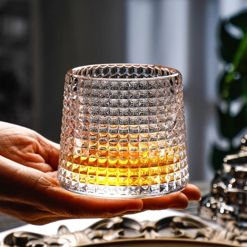 Set 4 Pahare whiskey Deluxe Rotating Diamond [4]