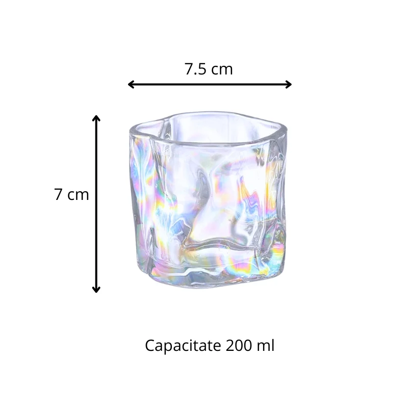 Set 4 pahare whiskey Iridium [12]