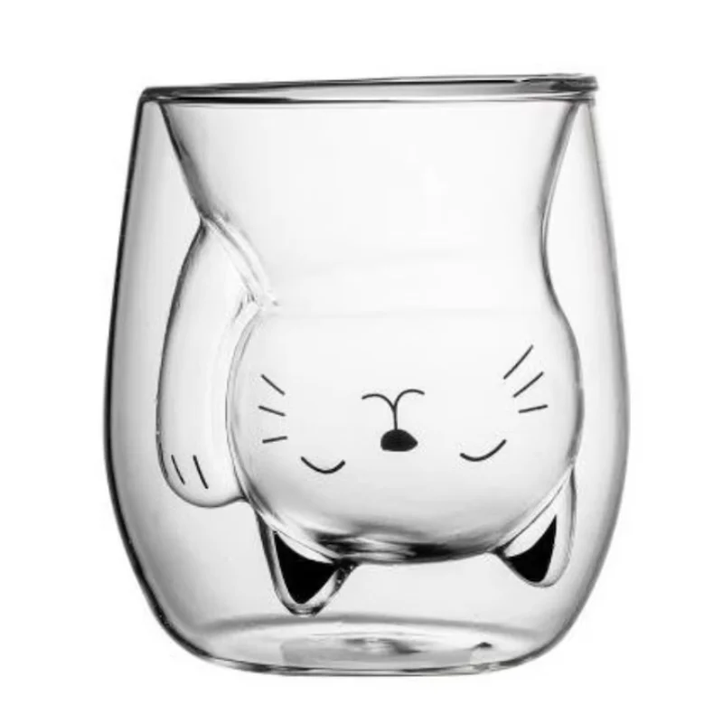 Set 6 Pahare cu Pereti Dubli Black Cat [11]
