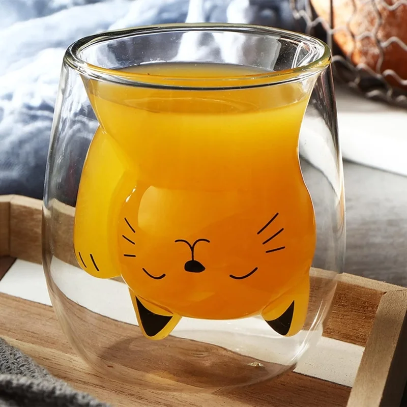 Set 6 Pahare cu Pereti Dubli Black Cat [8]