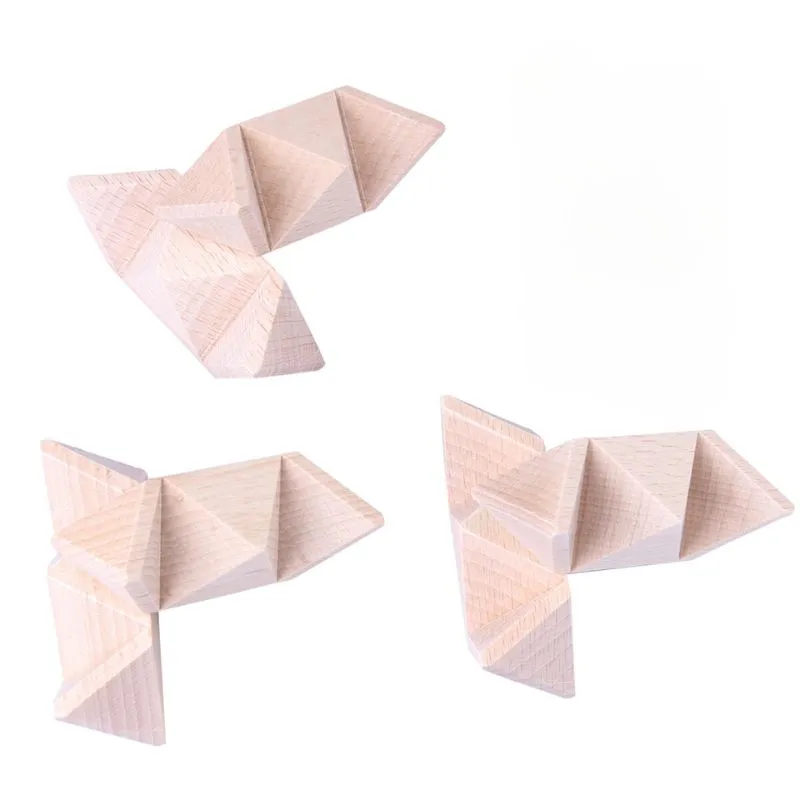 Set 6 Puzzle-uri din Lemn Kongming Lock [4]