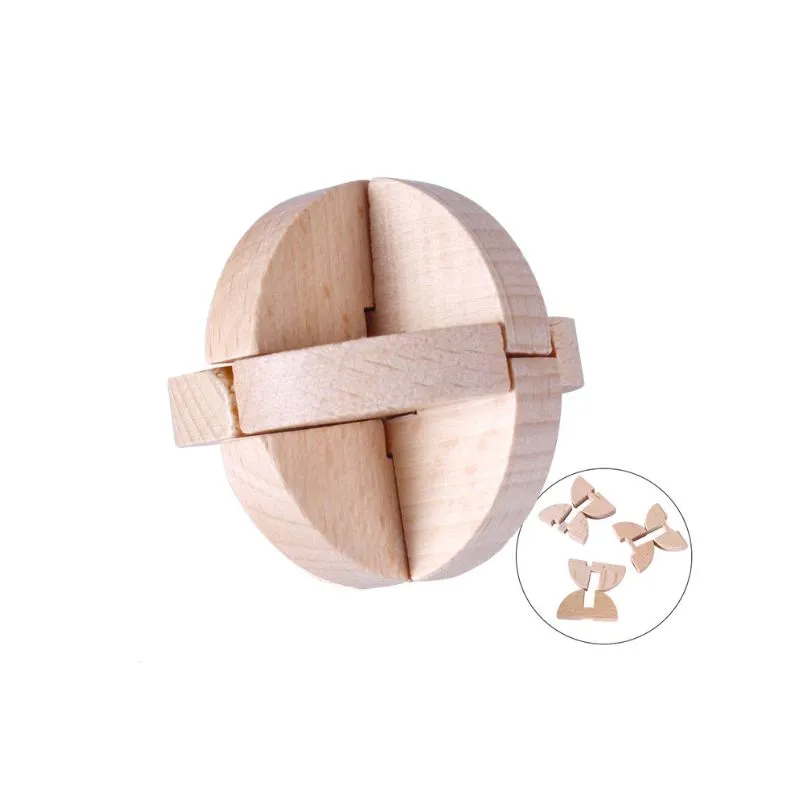 Set 6 Puzzle-uri din Lemn Kongming Lock [6]