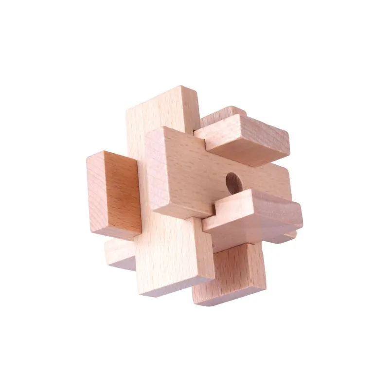 Set 6 Puzzle-uri din Lemn Kongming Lock [5]