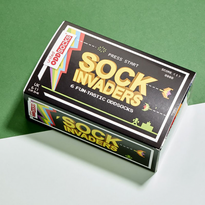 Set 6 sosete colorate Fun-Tastic Sock Invaders [3]