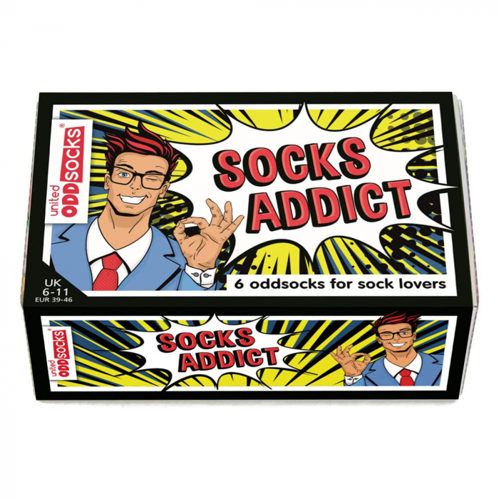 Set 6 sosete colorate Socks Addict [4]