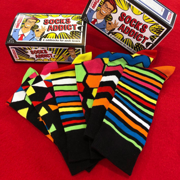 Set 6 sosete colorate Socks Addict [1]