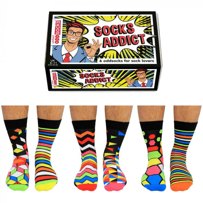 Set 6 sosete colorate Socks Addict [3]