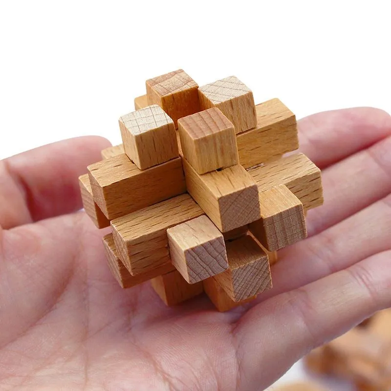 Set 9 Puzzle-uri din Lemn Kongming [2]