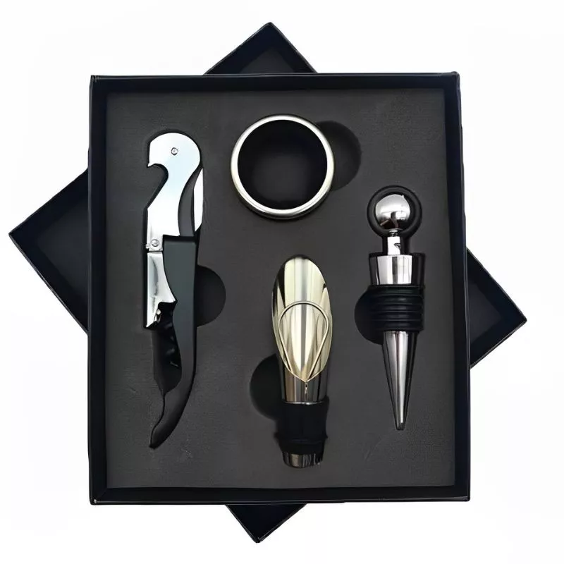 Set accesorii vin, 4 piese, cutie cadou [6]
