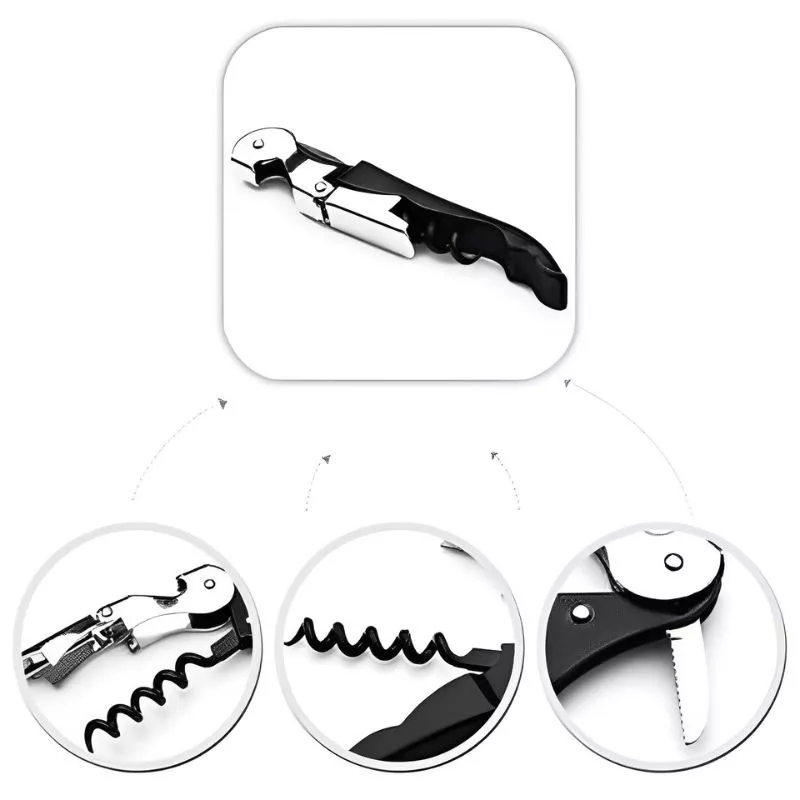 Set accesorii vin, 4 piese, cutie cadou [12]