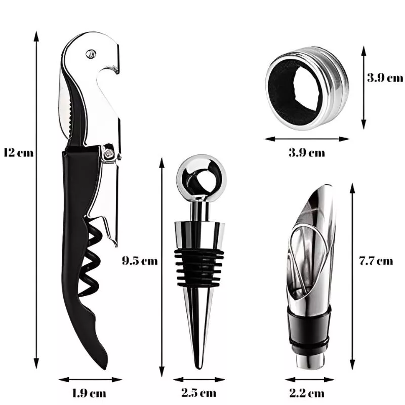 Set accesorii vin, 4 piese, cutie cadou [9]