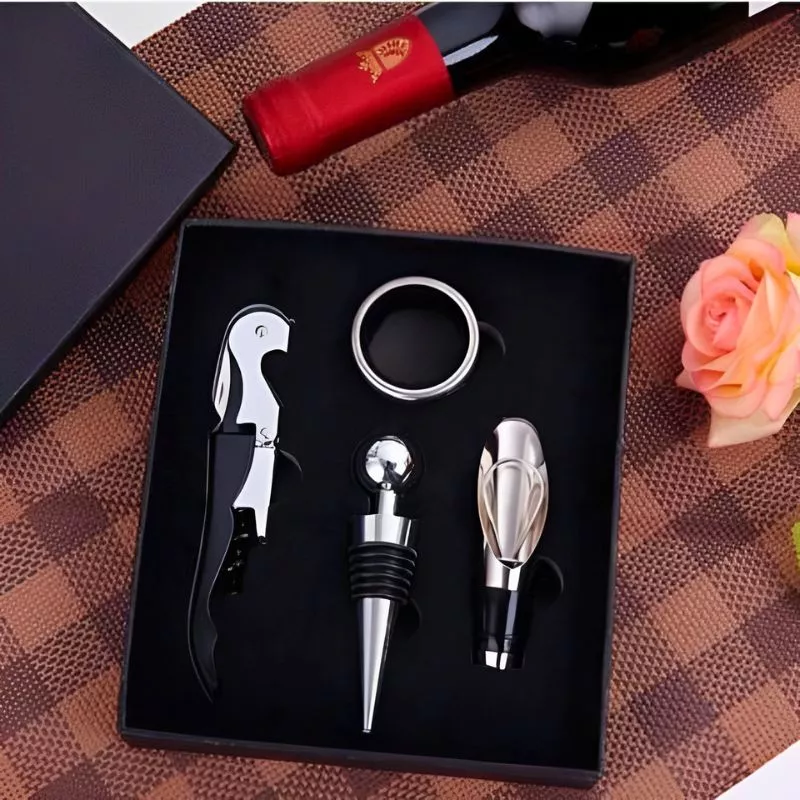 Set accesorii vin, 4 piese, cutie cadou [2]