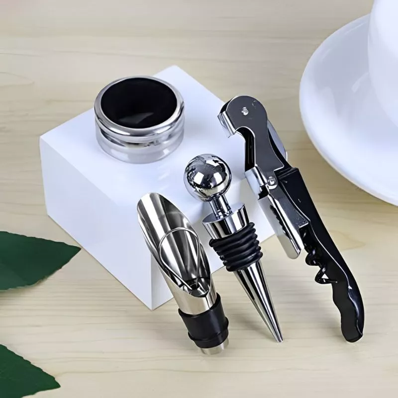 Set accesorii vin, 4 piese, cutie cadou [4]