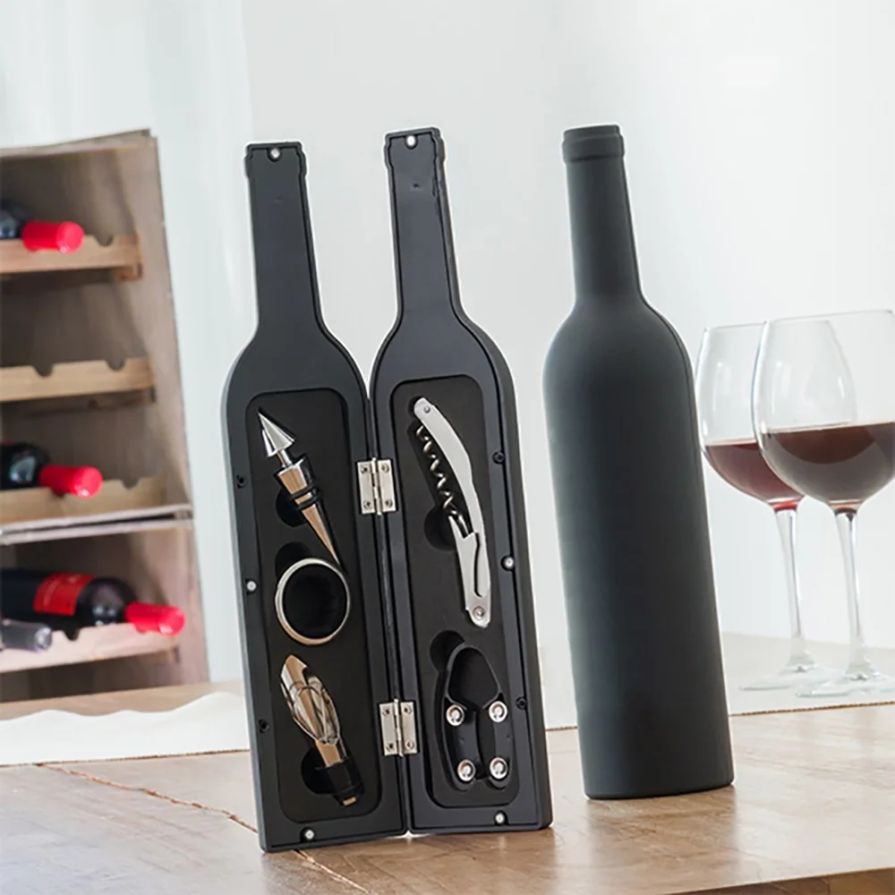 Sanders fingerprint Turn down Set accesorii vin pentru sticla de vin | MindBlower.ro
