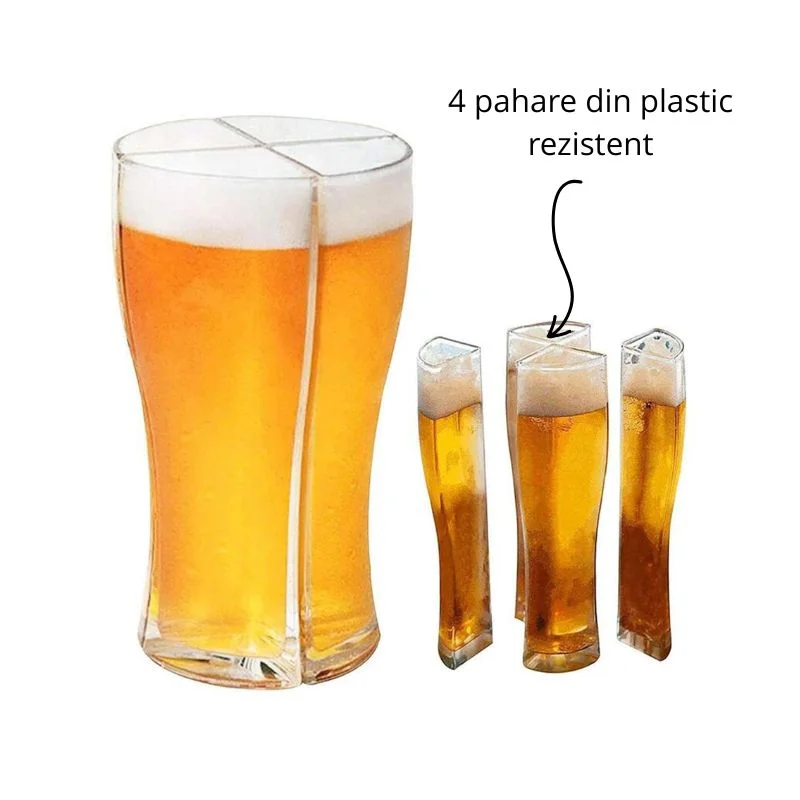 Set cadou 4 pahare bere Cheers [8]