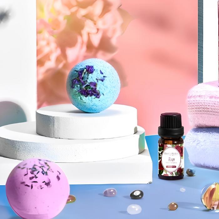 Set cadou 6 bombe de baie si petale naturale de trandafir [4]