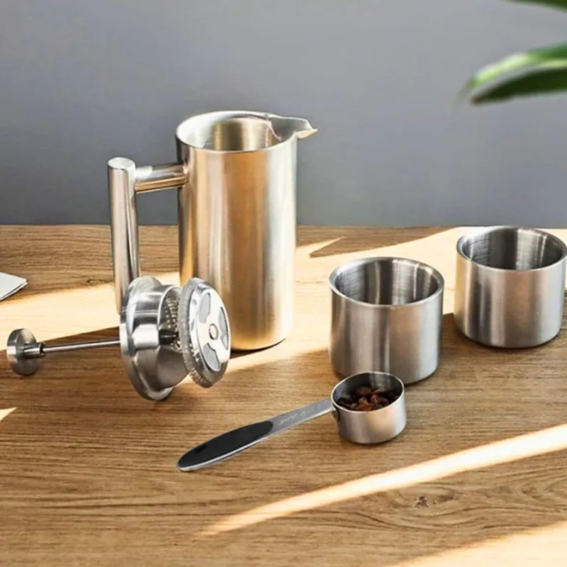 Set cadou Cafea cu Stil Infuzor si accesorii Silver [2]