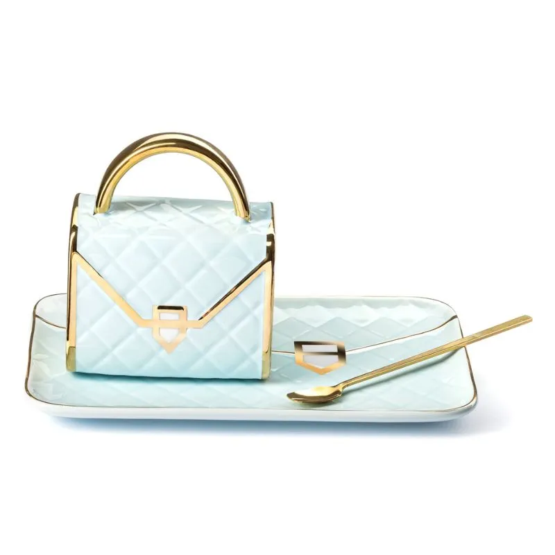 Set Cadou Cana si Suport Tip Geanta Mint [5]
