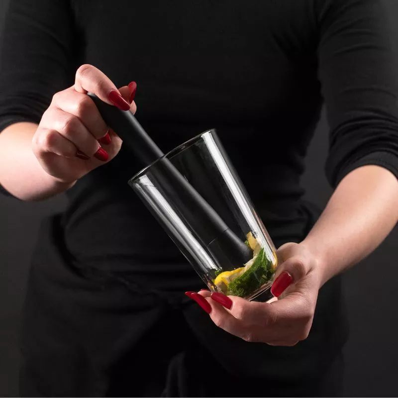 Set cadou Cocktail Shaker Mixology cu 11 accesorii 750ml Negru [14]