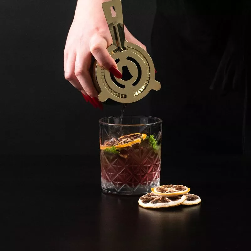 Set cadou Cocktail Shaker Mixology cu 11 accesorii 750ml Gold [16]